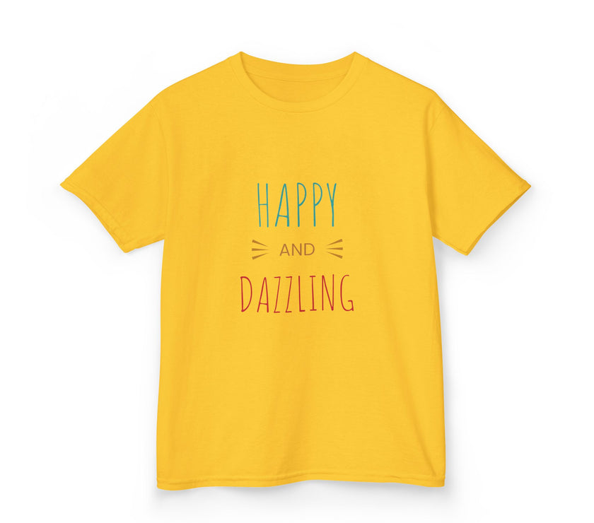T-shirt en Coton "Happy and Dazzling" pour Enfants