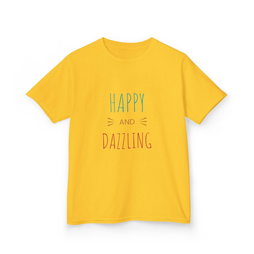 T-shirt en Coton "Happy and Dazzling" pour Enfants