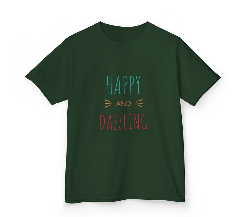 T-shirt en Coton "Happy and Dazzling" pour Enfants