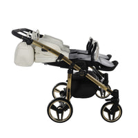 Poussette Double Junama Fluo Individual - Blanc/Or