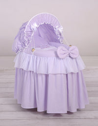 Couffin pour poupée avec capote "Little Princess" - Violet