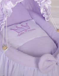 Couffin pour poupée avec capote "Little Princess" - Violet