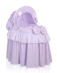 Couffin pour poupée avec capote "Little Princess" - Violet