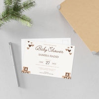 Baby Shower Fine Art Postcards with Cute Babies - Invitation Cards