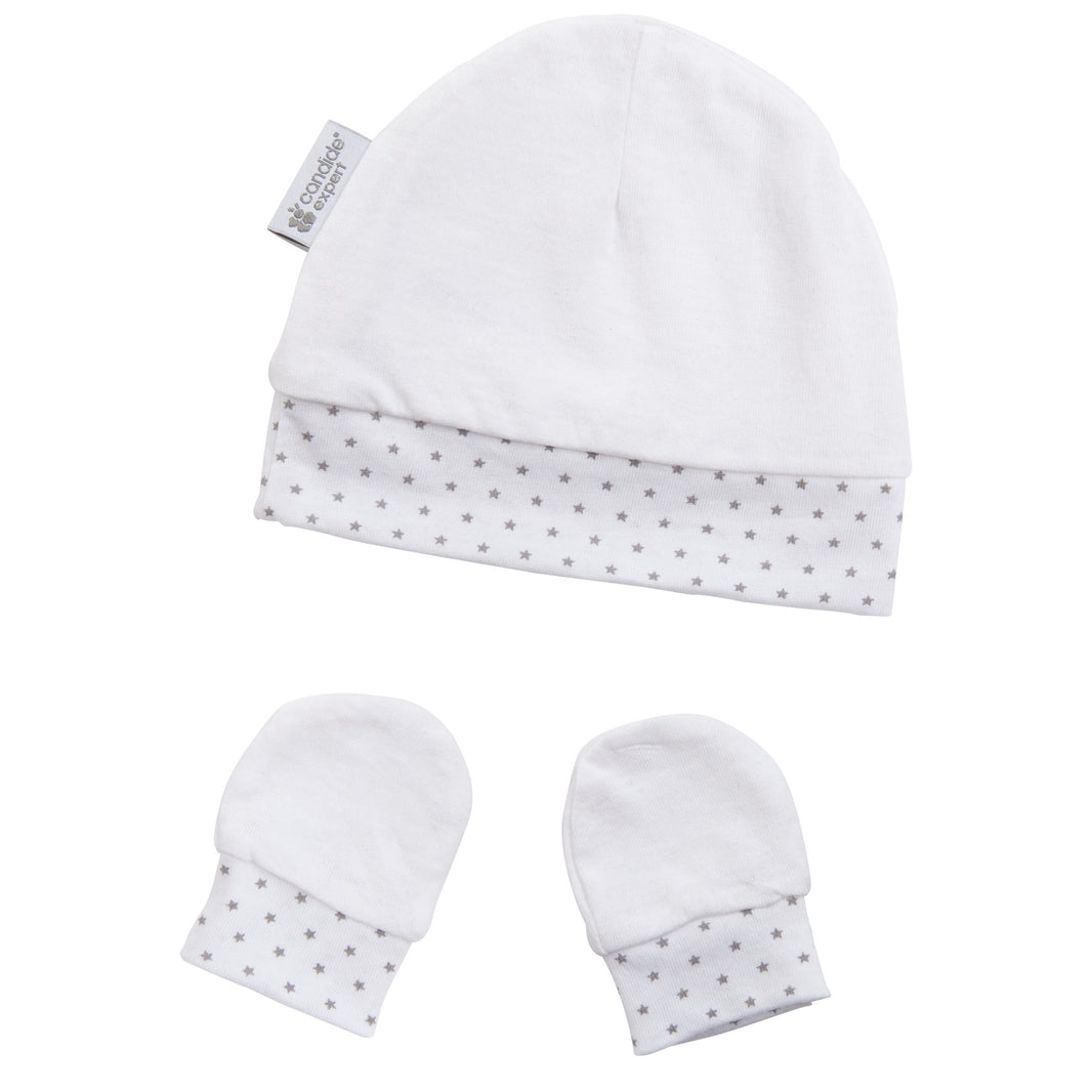 Star baby hat &amp; mittens
