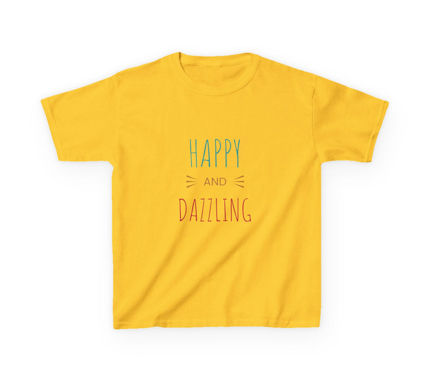 T-shirt en Coton "Happy and Dazzling" pour Enfants