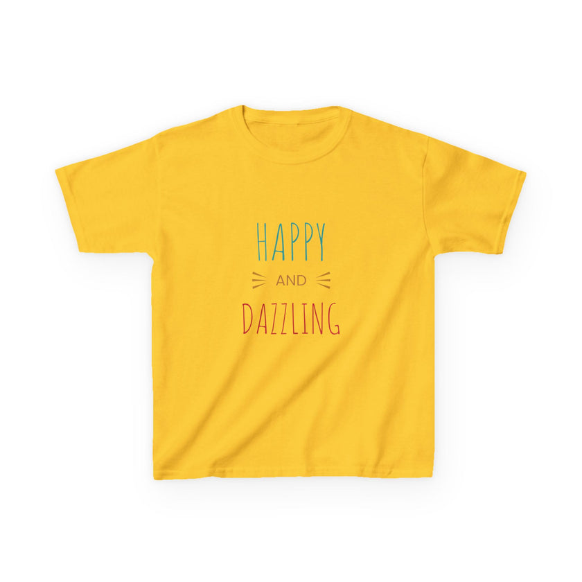 T-shirt en Coton "Happy and Dazzling" pour Enfants
