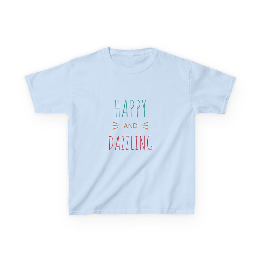 T-shirt en Coton "Happy and Dazzling" pour Enfants