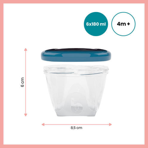 Babybols - Contenants alimentaire bébé 6x180ml