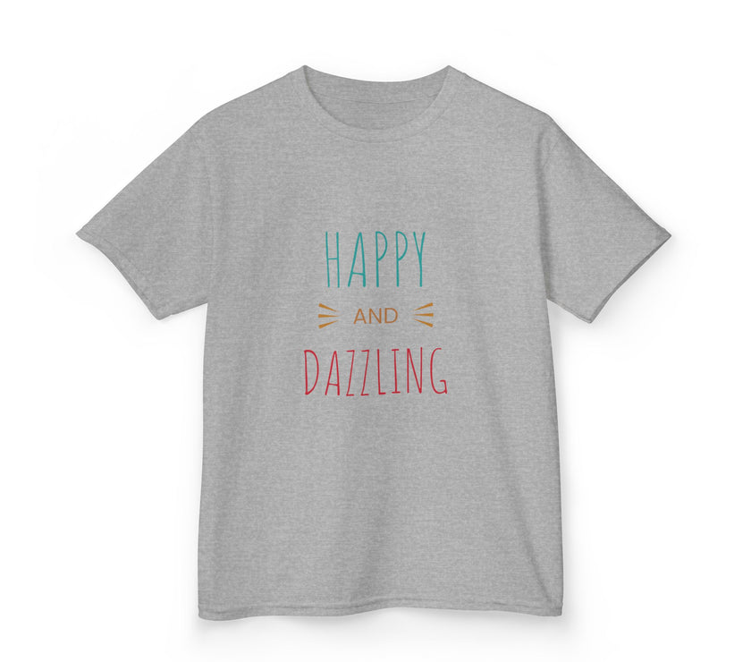 T-shirt en Coton "Happy and Dazzling" pour Enfants