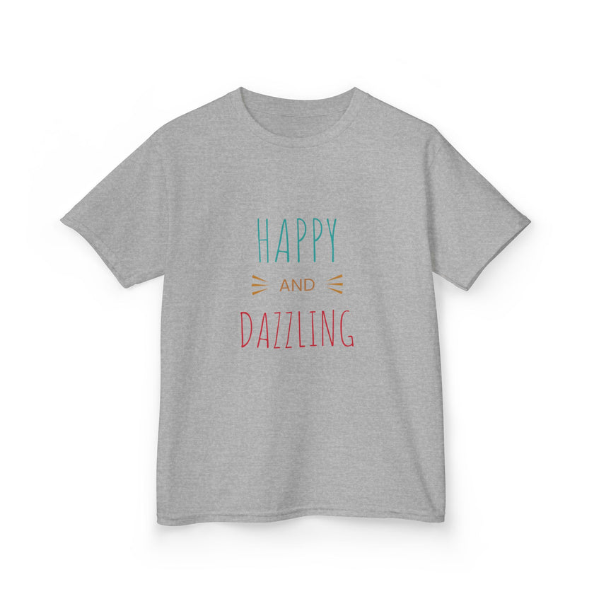 T-shirt en Coton "Happy and Dazzling" pour Enfants
