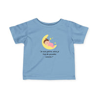 T-Shirt Bébé Fille "Je suis petite, mais je fais de grandes siestes!"
