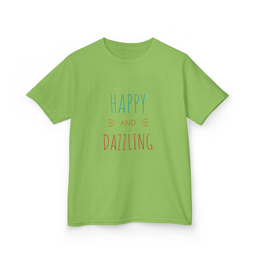 T-shirt en Coton "Happy and Dazzling" pour Enfants