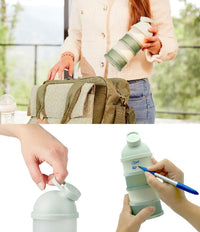 BABYMOOV Babydose - Doseur pour lait en poudre avec bec verseur Mineral Green