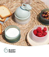 BABYMOOV Babydose - Doseur pour lait en poudre avec bec verseur Mineral Green