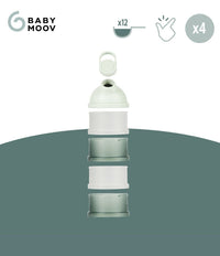 BABYMOOV Babydose - Doseur pour lait en poudre avec bec verseur Mineral Green