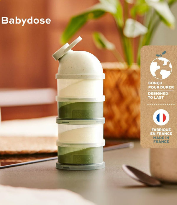 BABYMOOV Babydose - Doseur pour lait en poudre avec bec verseur Mineral Green