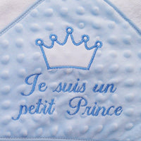 Sortie de Bain Brodée "Je Suis un Petit Prince"