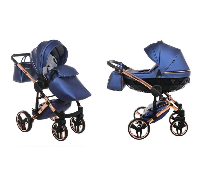 Poussette Junama Fluo Line - Bleu Marine