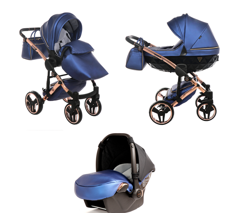 Poussette Junama Fluo Line - Bleu Marine