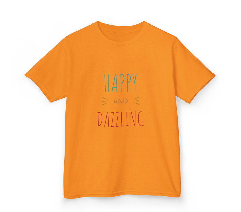 T-shirt en Coton "Happy and Dazzling" pour Enfants