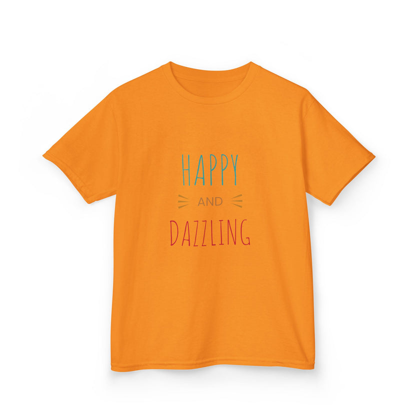 T-shirt en Coton "Happy and Dazzling" pour Enfants