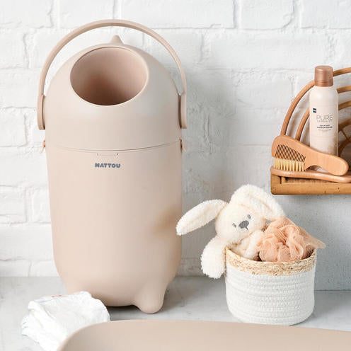 DROPY Poubelle a Couche Beige
