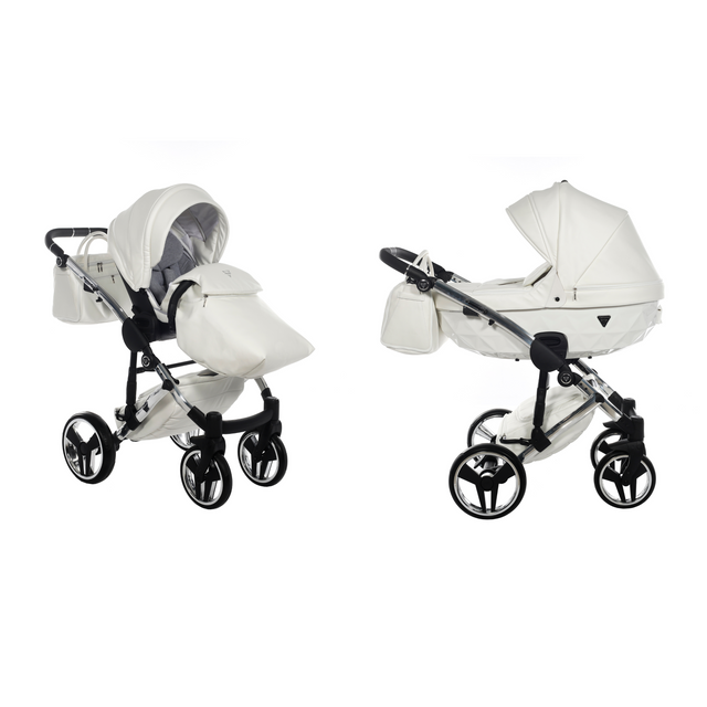 Poussette Junama Fluo Individual - Blanc /Argent