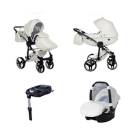 Poussette Junama Fluo Individual - Blanc /Argent