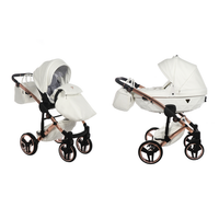 Poussette Junama Fluo Individual - Blanc / Rose Gold