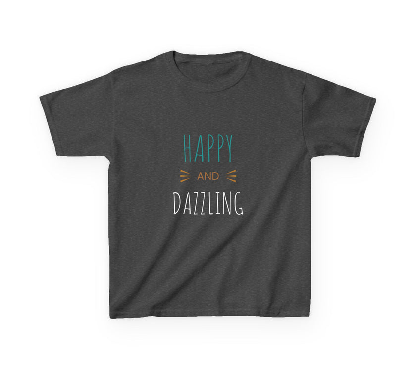 T-shirt en Coton "Happy and Dazzling" pour Enfants