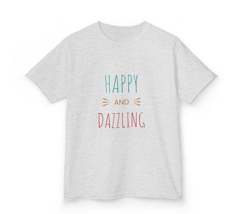 T-shirt en Coton "Happy and Dazzling" pour Enfants