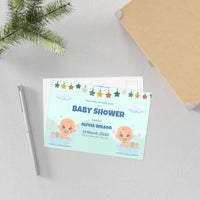 Baby Shower Fine Art Postcards with Cute Babies - Invitation Cards