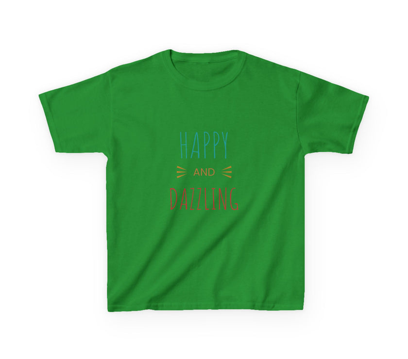 T-shirt en Coton "Happy and Dazzling" pour Enfants