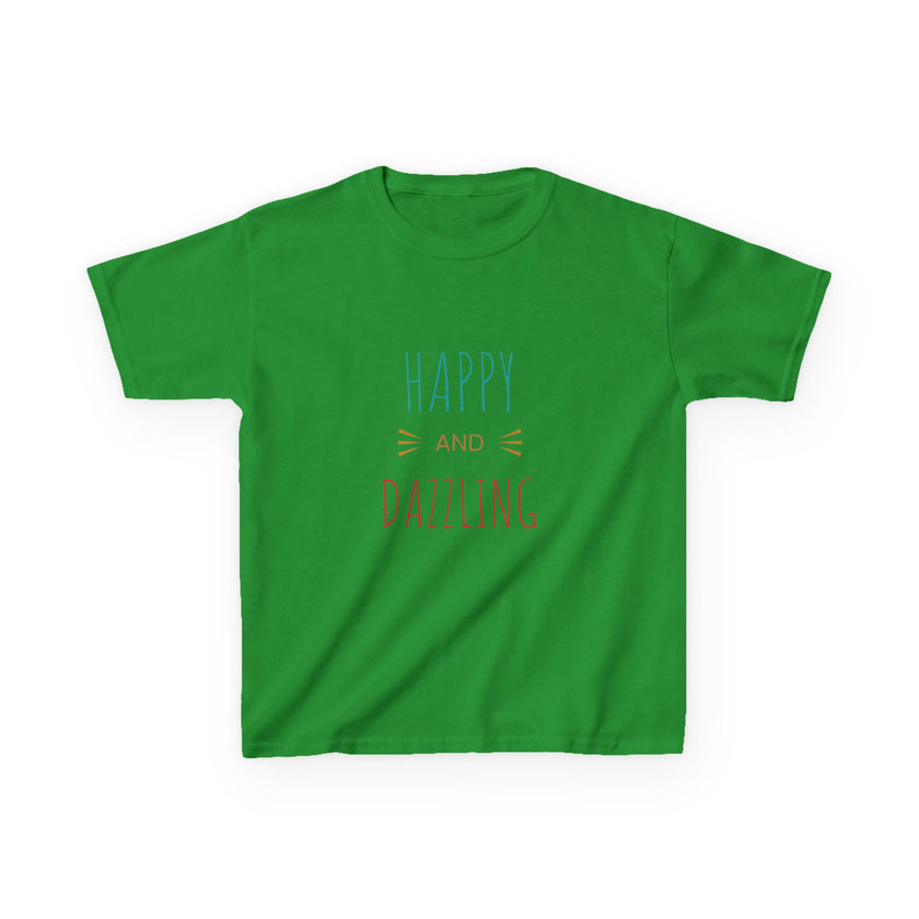 T-shirt en Coton "Happy and Dazzling" pour Enfants