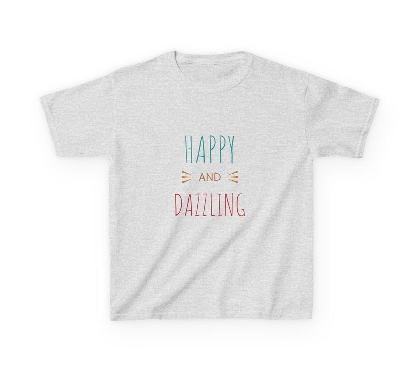 T-shirt en Coton "Happy and Dazzling" pour Enfants
