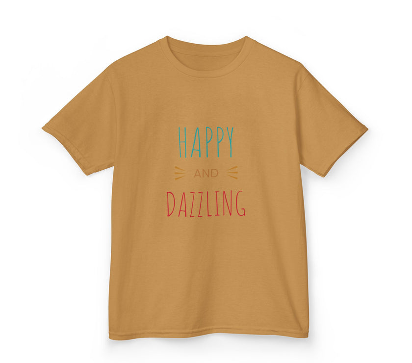 T-shirt en Coton "Happy and Dazzling" pour Enfants