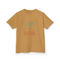 T-shirt en Coton "Happy and Dazzling" pour Enfants