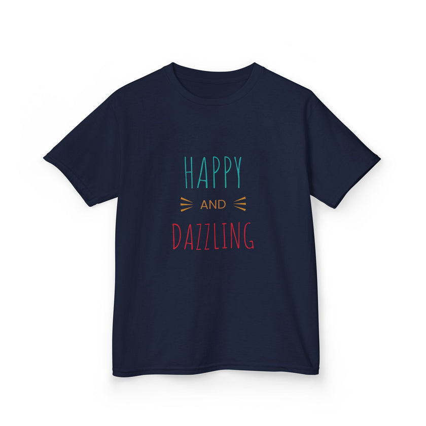 T-shirt en Coton "Happy and Dazzling" pour Enfants