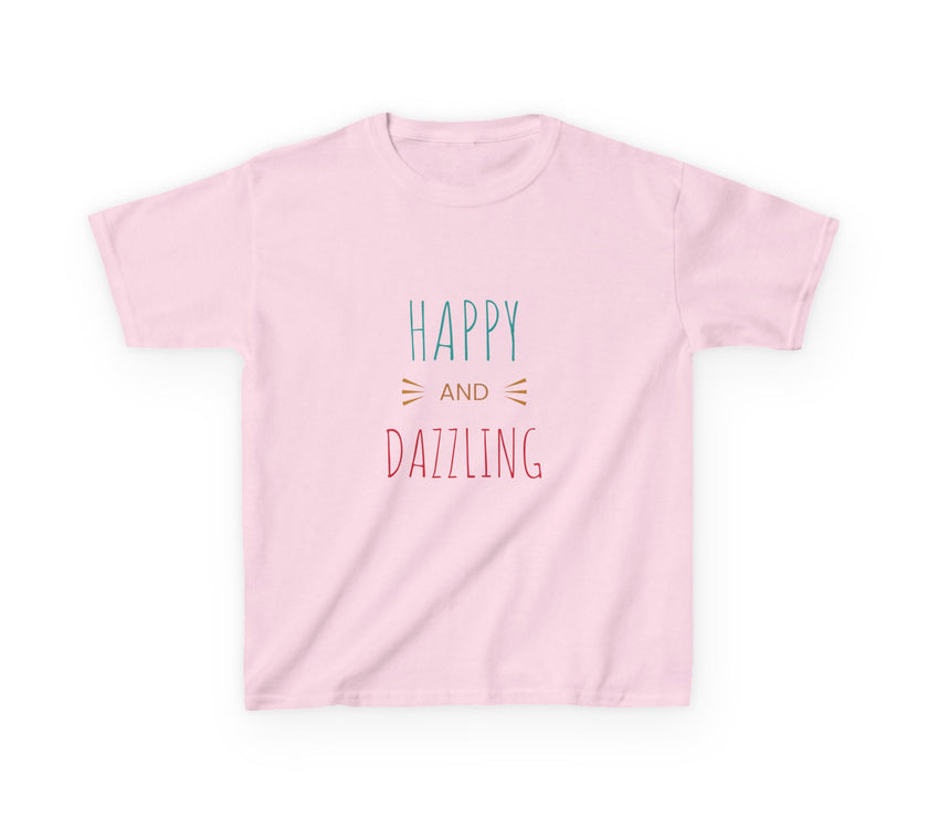 T-shirt en Coton "Happy and Dazzling" pour Enfants