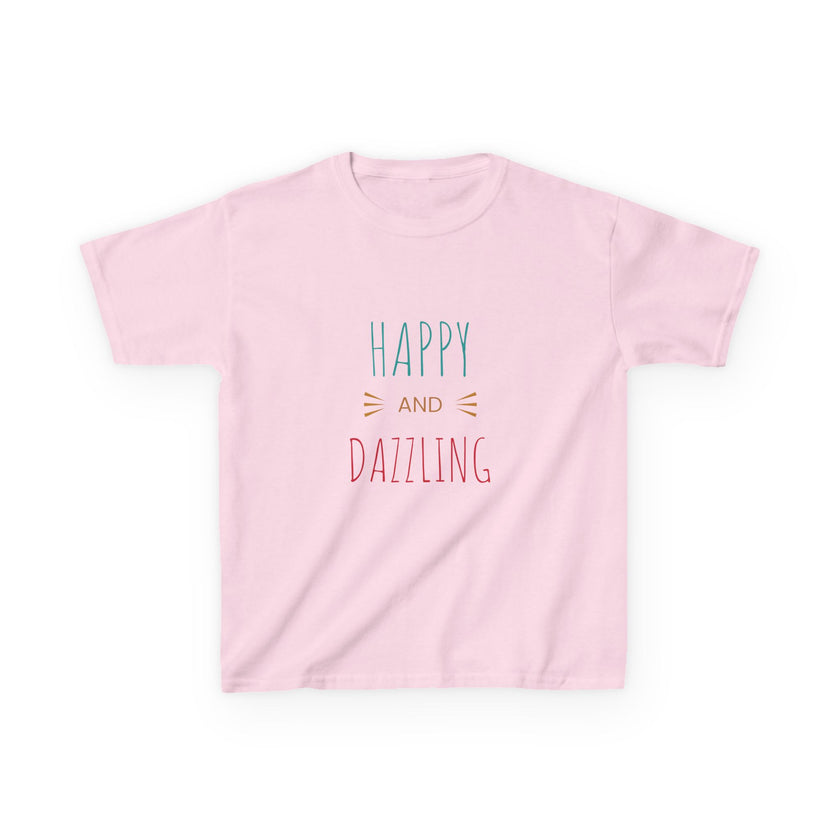 T-shirt en Coton "Happy and Dazzling" pour Enfants