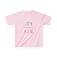 T-shirt en Coton "Happy and Dazzling" pour Enfants