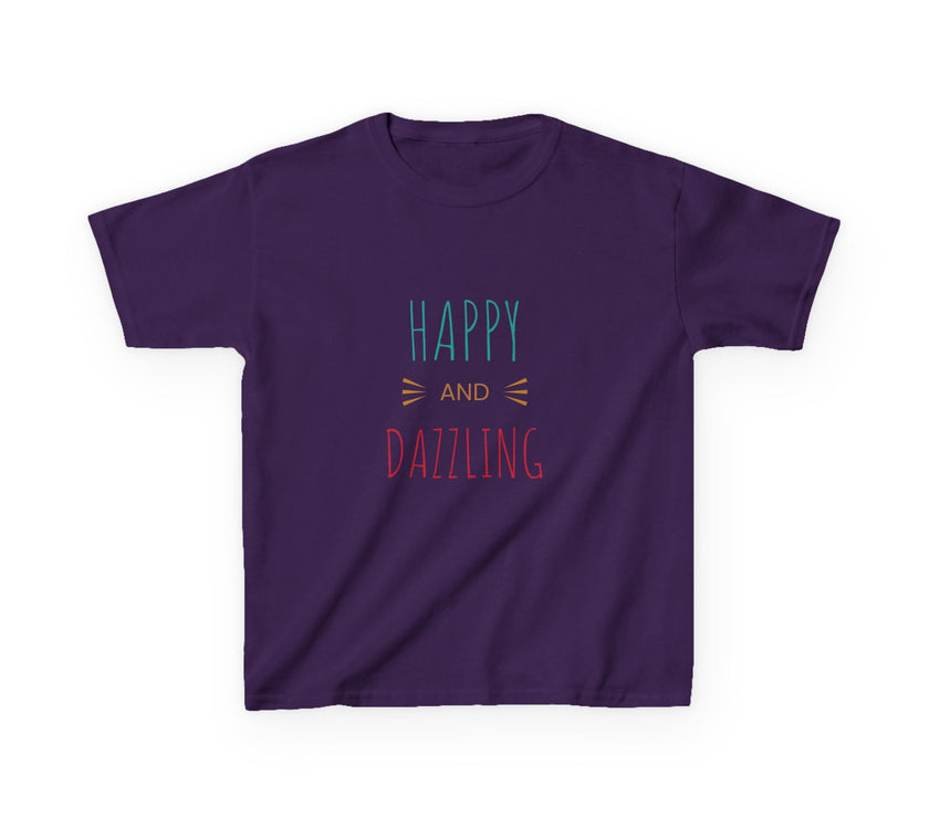 T-shirt en Coton "Happy and Dazzling" pour Enfants