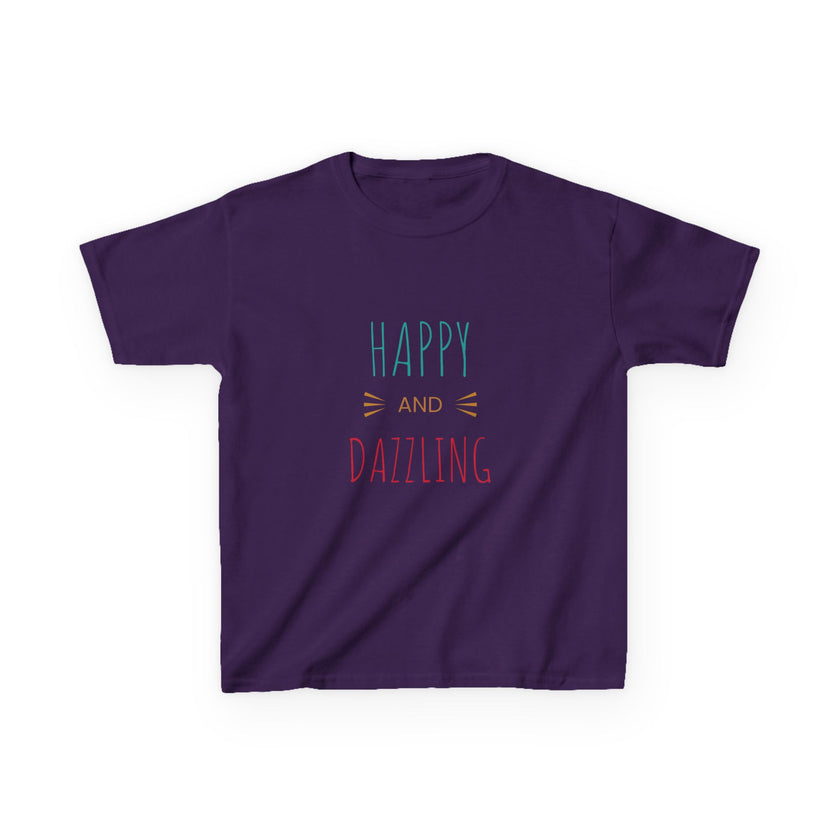 T-shirt en Coton "Happy and Dazzling" pour Enfants