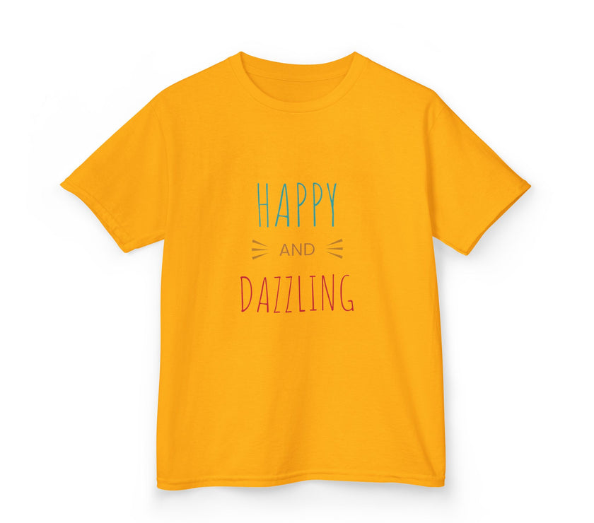 T-shirt en Coton "Happy and Dazzling" pour Enfants
