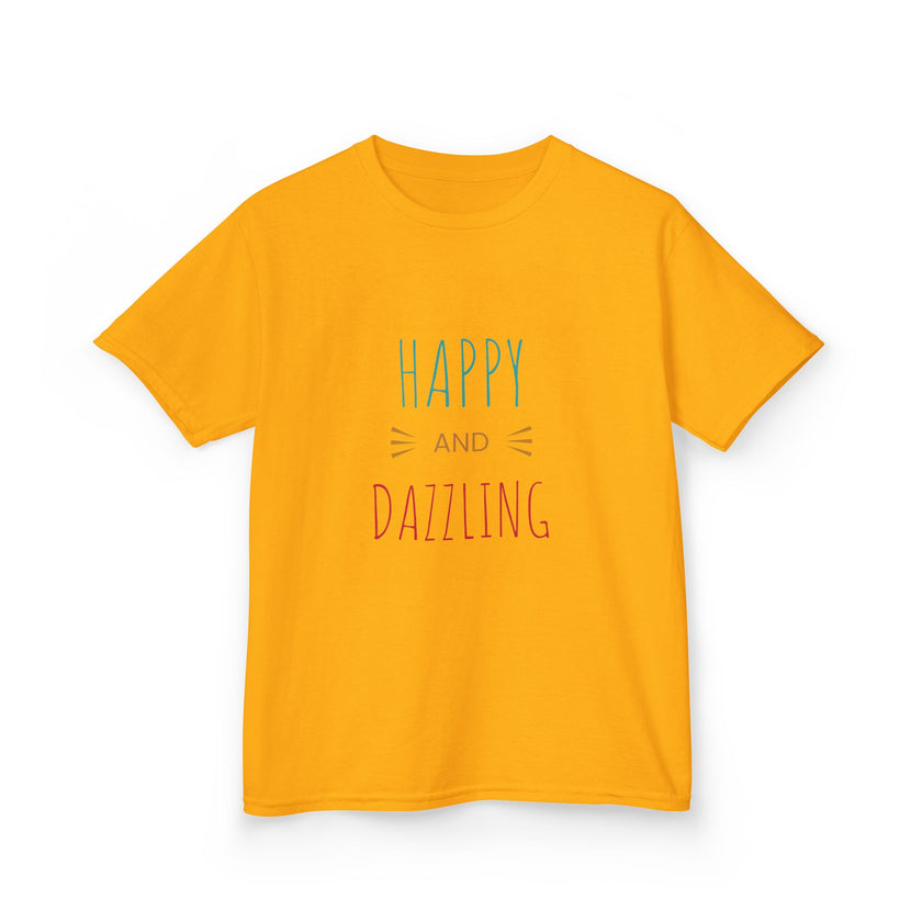 T-shirt en Coton "Happy and Dazzling" pour Enfants