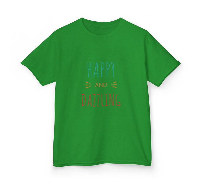 T-shirt en Coton "Happy and Dazzling" pour Enfants