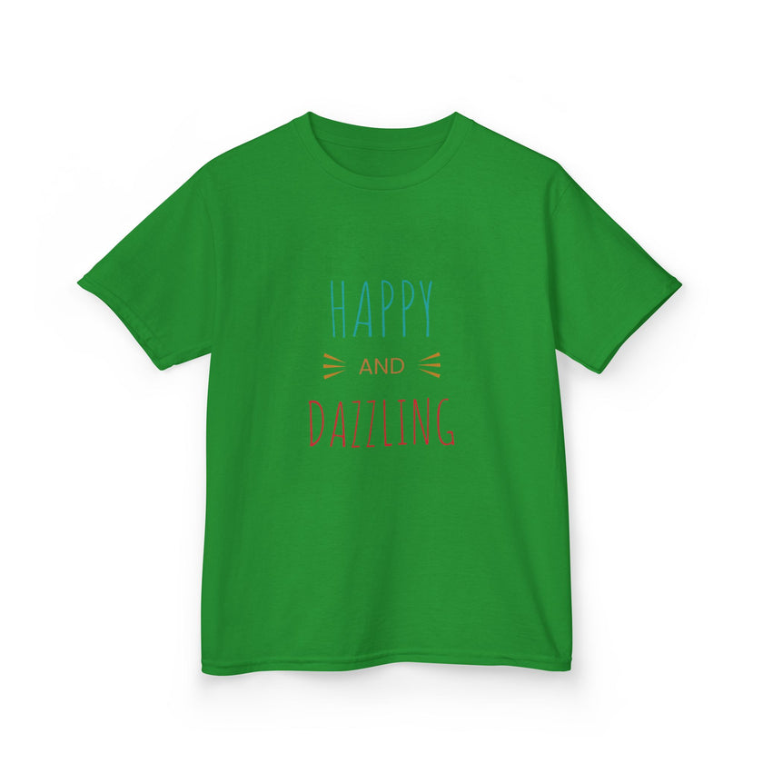 T-shirt en Coton "Happy and Dazzling" pour Enfants