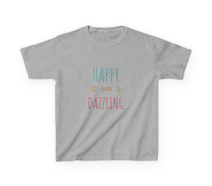 T-shirt en Coton "Happy and Dazzling" pour Enfants