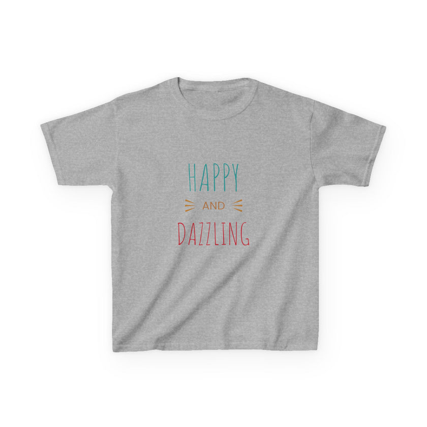 T-shirt en Coton "Happy and Dazzling" pour Enfants